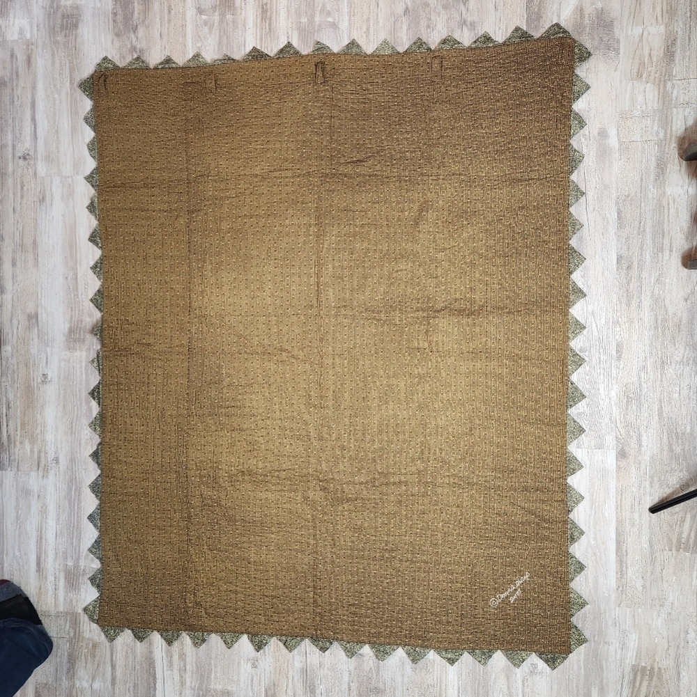 Rustic Cabin Quilt with Forest Design - Picture 7 of 12
